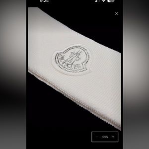 MONCLER CREAM WOOL HAIR BAND NWT